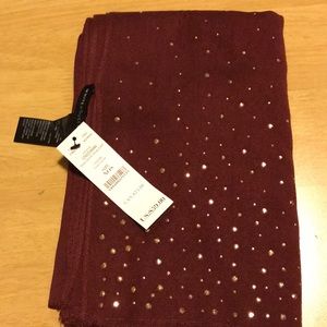 Embellished Deep Garnet Wrap / Scarf